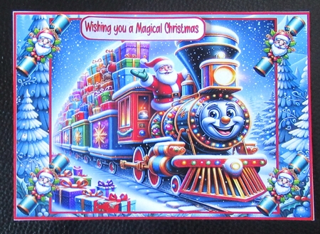 Santas train run A5 by Davina Rundle