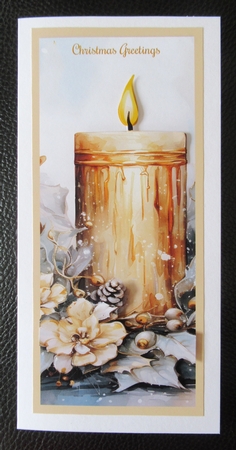 Gold Christmas DL Toppers OR Bookmarks x 9 by Davina Rundle