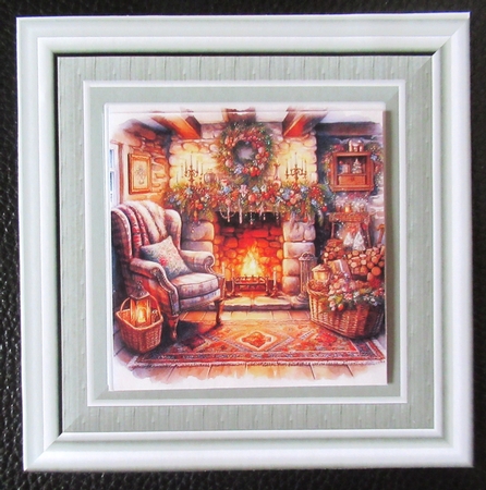  Old Christmas Cottage Fireplace by Davina Rundle