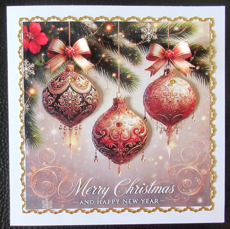 Christmas Golden Balls by Davina Rundle