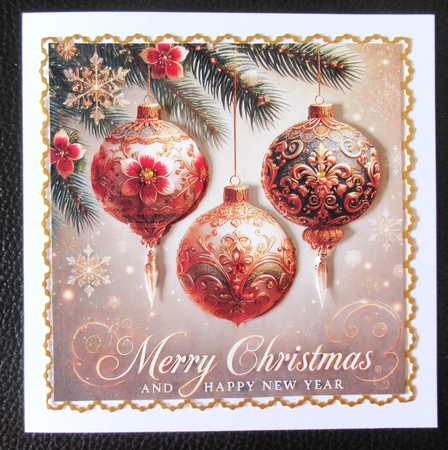Christmas Golden Balls by Davina Rundle