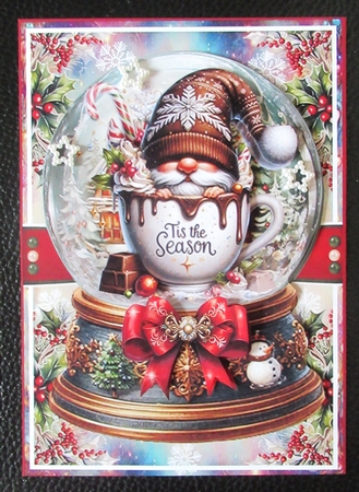 Christmas Gnome Snow Globe Mini Page Kit by Davina Rundle