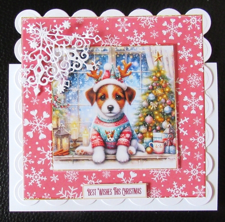 Christmas Antler Pups 4 by Davina Rundle