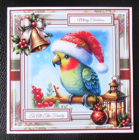 Christmas Parrot Mini Page Kit by Davina Rundle
