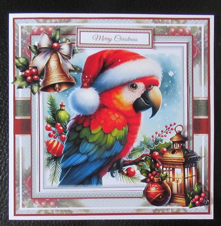 Christmas Parrot Mini Page Kit by Davina Rundle