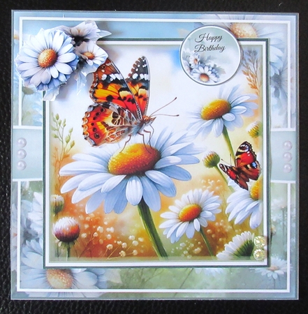 Butterflies And Daisies Mini Page Kit by Davina Rundle