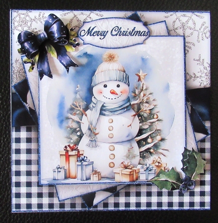 Blue Snowman Mini Kit by Davina Rundle