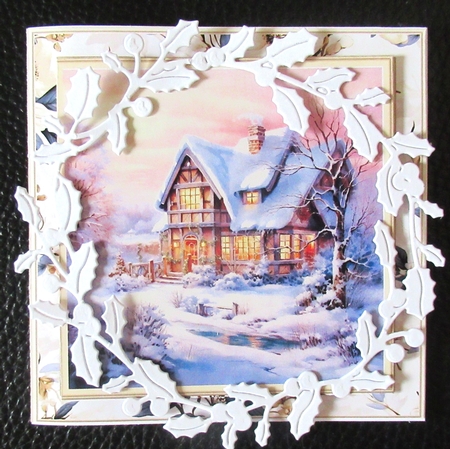Winter Scene with Houses Mix 4 by Davina Rundle