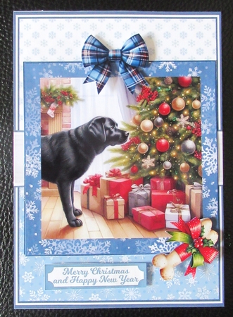 CHRISTMAS BLACK LABS by Davina Rundle