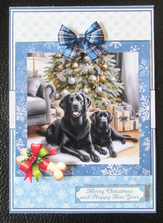 CHRISTMAS BLACK LABS by Davina Rundle
