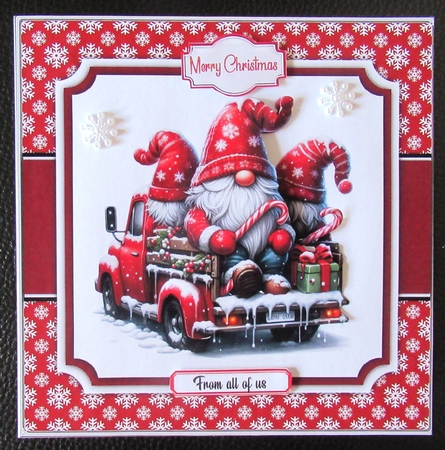 Christmas Gnomes Truck Mini Kit by Davina Rundle