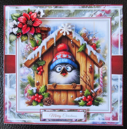 Festive Bird House Mini Page Kit by Davina Rundle