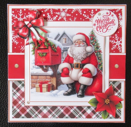 Jolly Santa Card & Toppers Set by Davina Rundle