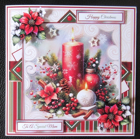 Festive Candle Display Mini Page Kit by Davina Rundle