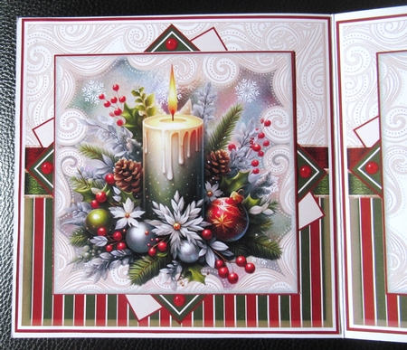 Festive Candle Display Mini Page Kit by Davina Rundle