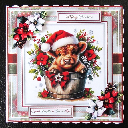 Christmas Baby Highland Cow Mini Page Kit by Davina Rundle