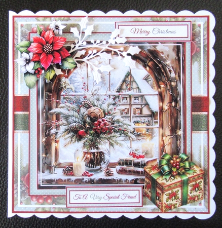 Vintage Christmas Window Mini Page Kit by Davina Rundle