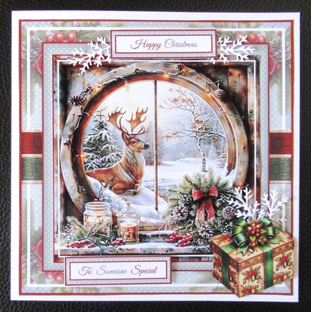Vintage Christmas Window Mini Page Kit by Davina Rundle