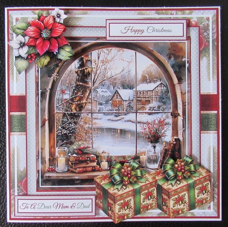Vintage Christmas Window Mini Page Kit by Davina Rundle