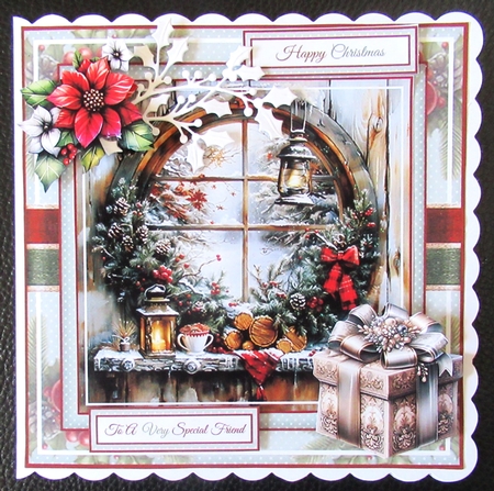 Vintage Christmas Window 02 Mini Page Kit by Davina Rundle