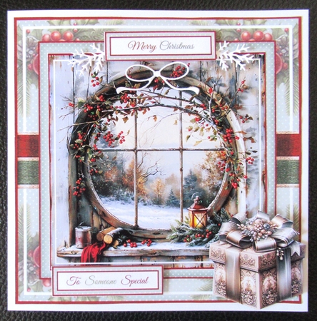 Vintage Christmas Window 02 Mini Page Kit by Davina Rundle