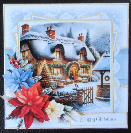Wishing Well Christmas Cottage by Davina Rundle