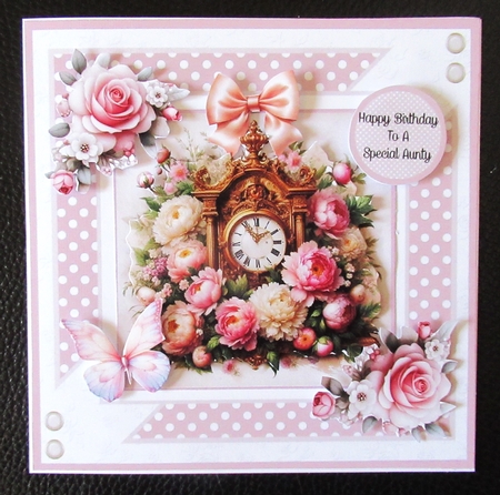 Vintage Floral Clocks by Davina Rundle