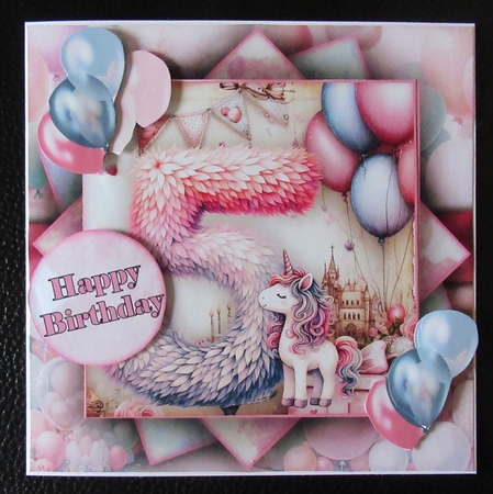 Fluffy Unicorn Ages 1-5 Mini Kit  7X7 by Davina Rundle