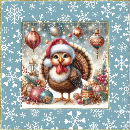Christmas Turkeys 1 by Davina Rundle