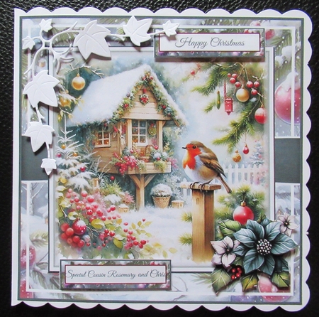 Christmas Garden Robin 2 Mini Page Kit by Davina Rundle