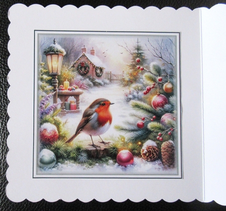 Christmas Garden Robin 2 Mini Page Kit by Davina Rundle
