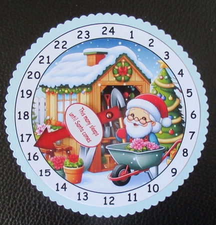new advent christmas garden clock by Davina Rundle