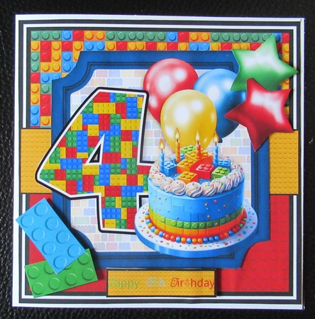 LEGO BIRTHDAY - AGES 1 TO 6 - optional layers by Davina Rundle