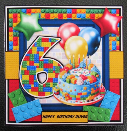 LEGO BIRTHDAY - AGES 1 TO 6 - optional layers by Davina Rundle