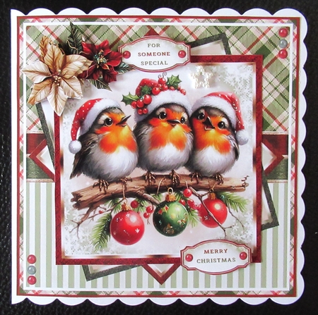 Christmas Robins Mini Page Kit by Davina Rundle