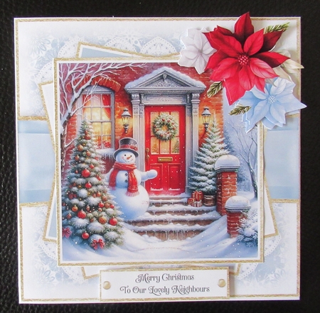 Snowman Red Door by Davina Rundle