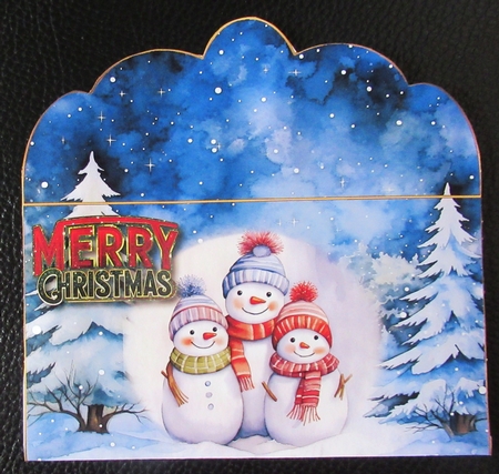 Christmas Money Envelope 1 - snowmen by Davina Rundle