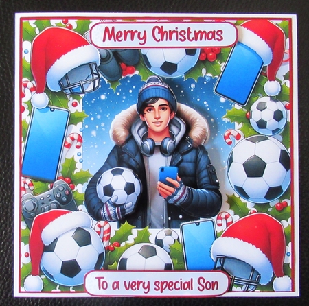 Christmas Football 7x7 by Davina Rundle