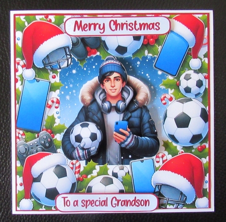 Christmas Football 7x7 by Davina Rundle
