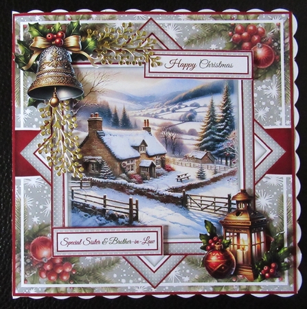 Winter Hillside Cottage Mini Page Kit by Davina Rundle