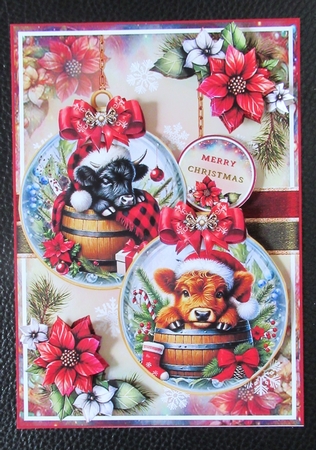 Highland Cow Baubles Mini Page Kit by Davina Rundle