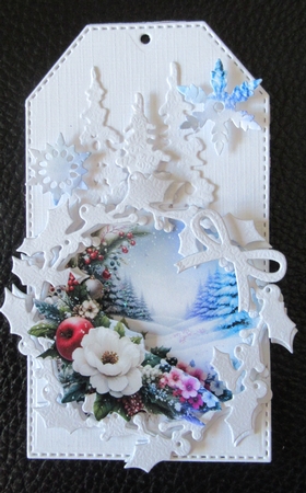 Floral Christmas Scene 1 by Davina Rundle