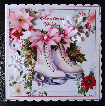 7x7 Christmas skates choice of four mini kit by Davina Rundle