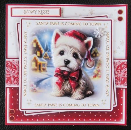 Santa Paws Westie Mini Kit by Davina Rundle