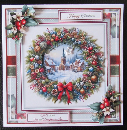 Scenic Christmas Wreath Mini Page Kit by Davina Rundle
