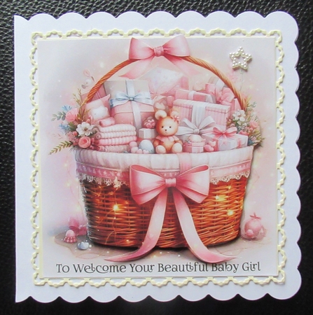 New Baby Girl Gift Hamper by Davina Rundle