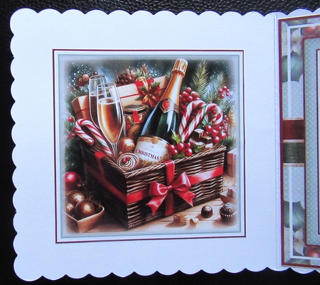 Champagne & Chocolates Christmas Hamper Mini Page Kit by Davina Rundle