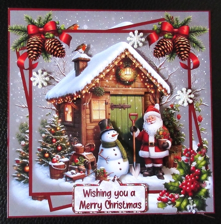 Santas garden 7x7 by Davina Rundle