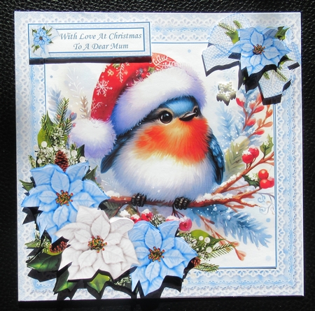 7x7 Sweet Christmas birds choice of four mini kit by Davina Rundle