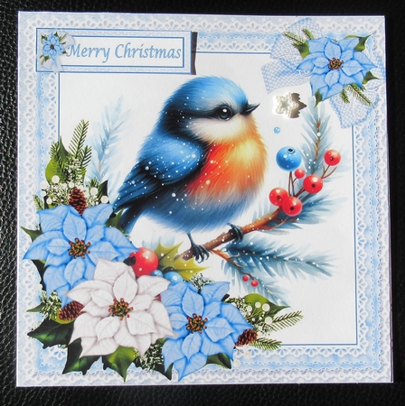 7x7 Sweet Christmas birds choice of four mini kit by Davina Rundle